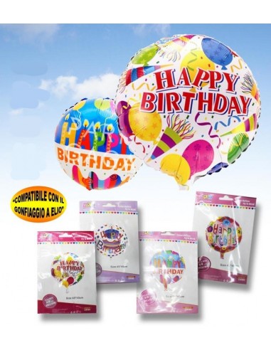 Palloncino mylar rotondo Happy...