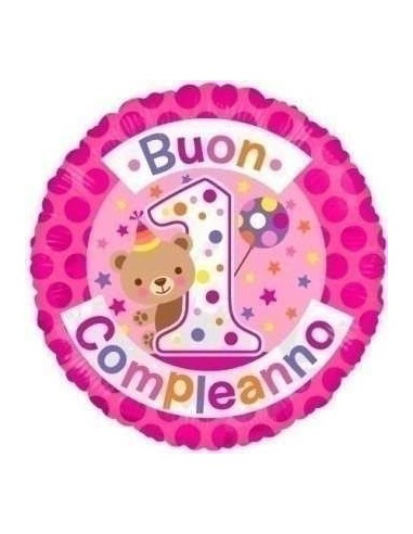 Palloncino mylar rotondo Buon 1°...