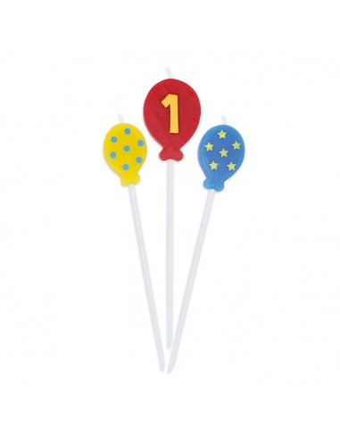 Candeline per torta palloncini con...