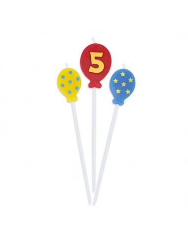 Candeline per torta palloncini con...