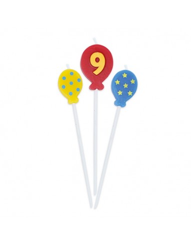Candeline per torta palloncini con...