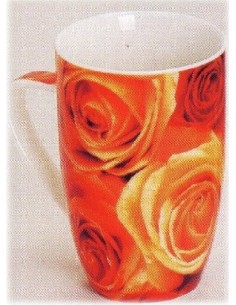 Tazza mug ceramica rose