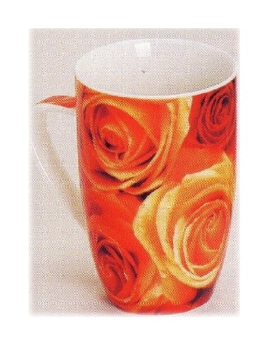 Tazza mug ceramica rose