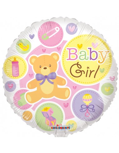 Palloncino mylar tondo "E' Nata" Cm. 45
