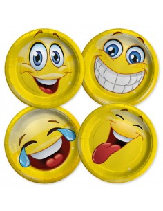 Piatti carta Emoticon Cm....