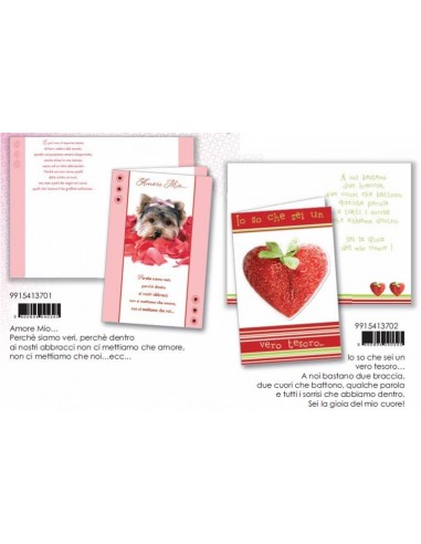 Biglietto auguri love con applicazioni