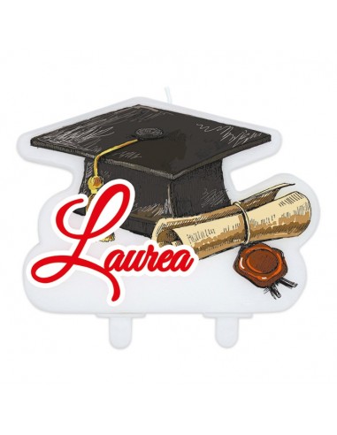 Candelina per torta sagomata Laurea...