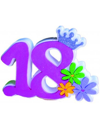 Scritta polistirolo sagomata 18 anni...
