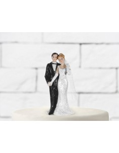 Cake topper resina sposi...