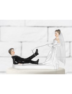 Cake topper resina sposi...