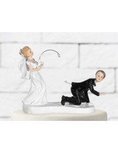 Cake topper resina sposi...