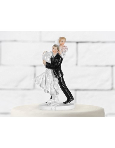Cake topper resina sposi Cm. 15