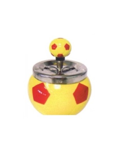 Posacenere a molla pallone ceramica Roma