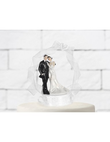 Cake topper resina sposi deluxe con...