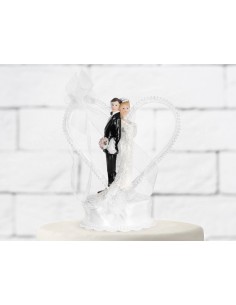 Cake topper resina sposi...