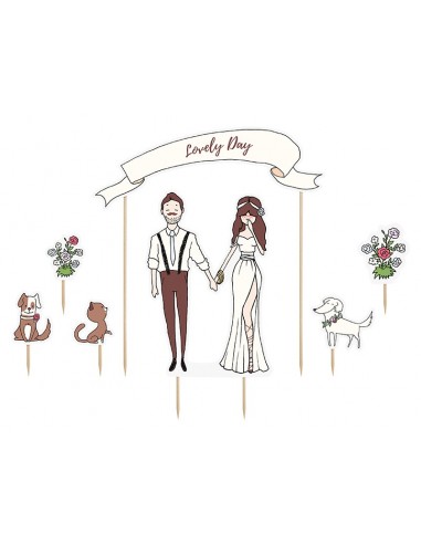 Cake topper cartonato Lovely Day Cm....