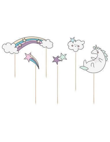 Cake topper "Unicorno" Cm. 13-23,5 -...