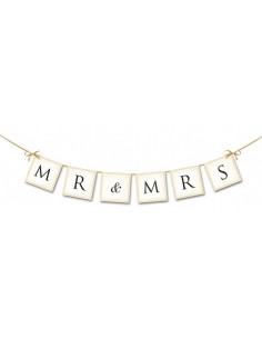 Festone banner Mr & Mrs