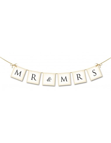 Festone banner Mr & Mrs
