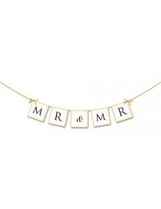Festone banner Mr & Mr