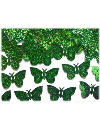 Confetti Holographic "Farfalle" Green...