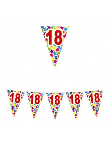 Festone bandierine pvc 18 anni...
