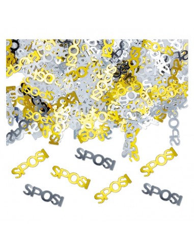 Confetti metallizzati 15gr. - Sposi