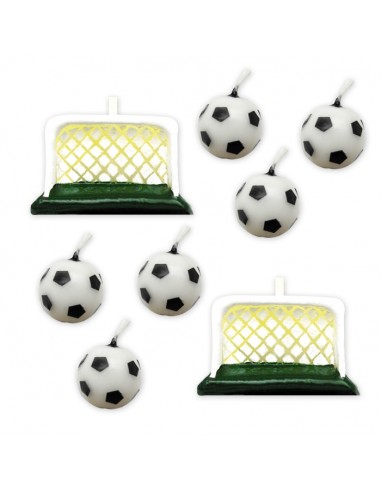 Candeline per torta calcio - 2 porte...
