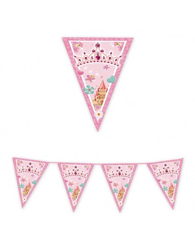 Festone bandierine pvc "Princess" Mt. 6