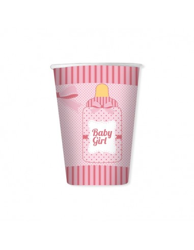 Bicchieri carta 200cc. Baby Girl -...