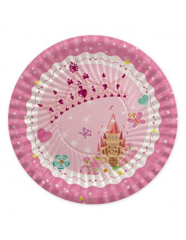 Piatti carta Cm. 24 Princess -...