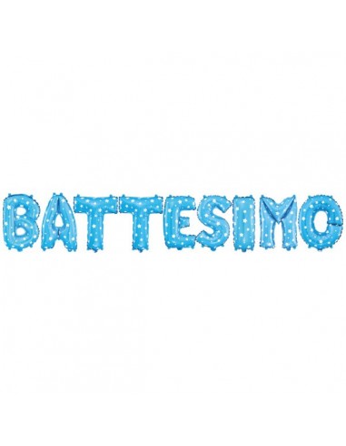 Palloncino mylar scritta "Battesimo"...