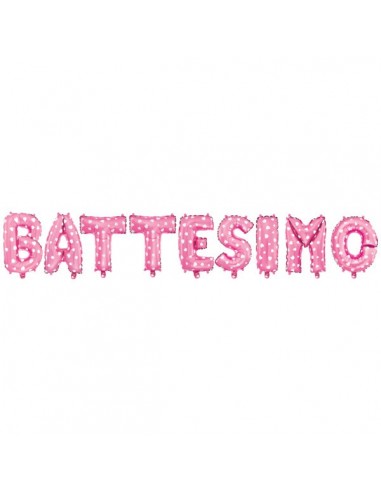 Palloncino mylar scritta "Battesimo"...