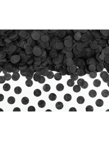 Confetti carta circolari - 15 gr. - Nero