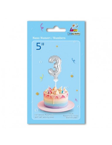 Palloncino Nano Numero con bastoncino...