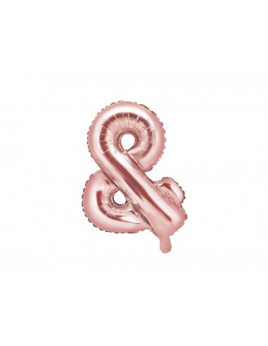 Palloncino mylar "&" Cm. 35 - Rosa Gold