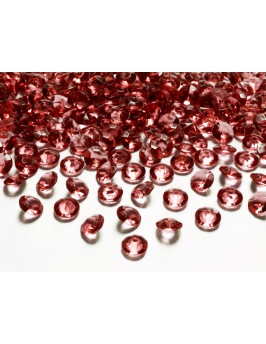 Confetti "Diamond" 12 Mm. - Deep Red...