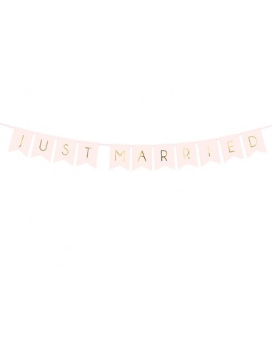 Festone banner "Just Married" Light...