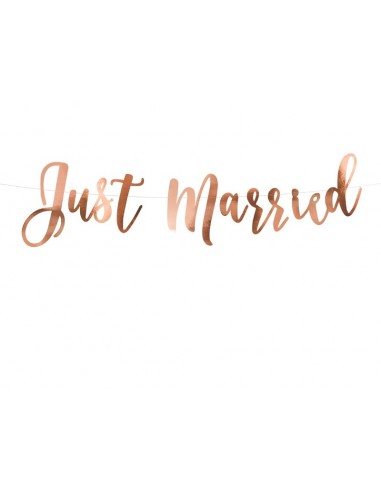 Festone banner scritta "Just Married"...