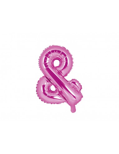 Palloncino mylar "&" Cm. 35 - Dark Pink