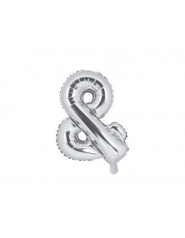 Palloncino mylar "&" Cm. 35 - Silver