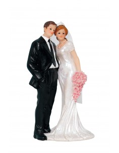 Cake topper resina sposi...
