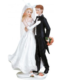 Cake topper resina sposi...