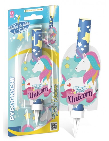 Candelina flumbè - Unicorno