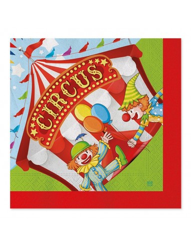 Tovaglioli carta Cm. 33x33 - Circus...