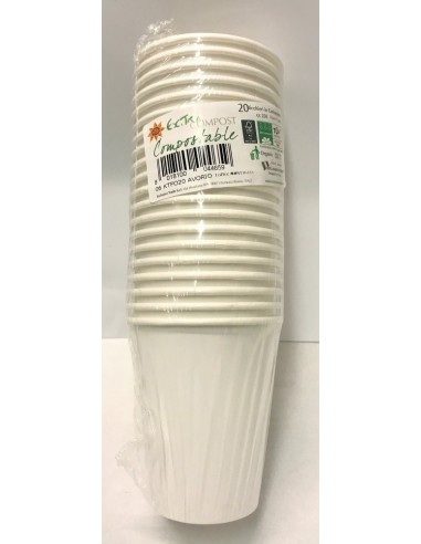 Bicchiere compostabile 250 cc. -...