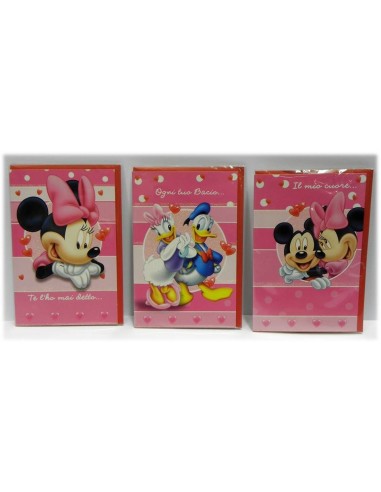 Biglietto auguri love Disney classic
