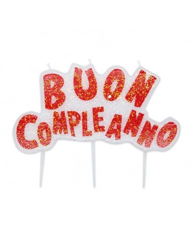 Candelina per torta scritta Buon...