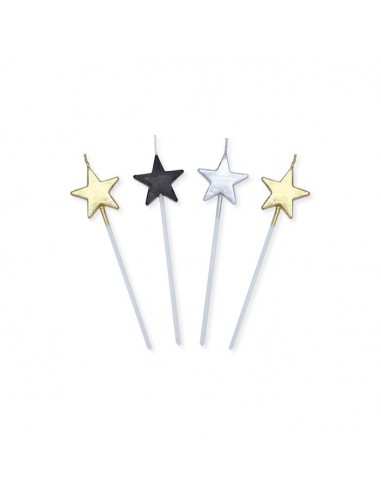 Candeline per torta picks stelle...