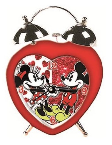Sveglia classica cuore con glitter...